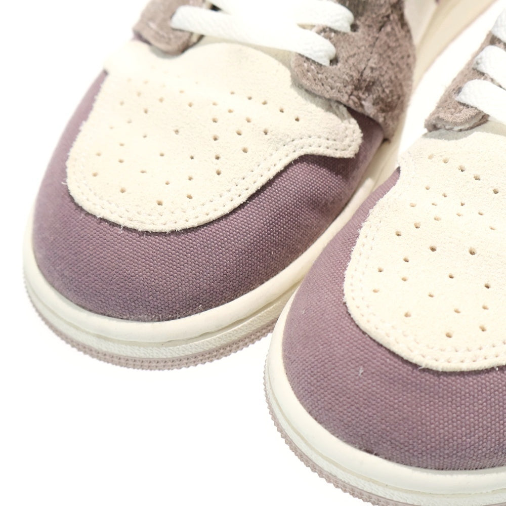NIKE(ナイキ) Air Jordan 1 Mid SE Craft Inside Out エアジョーダン1 クラフト インサイドアウト ミッドカットスニーカー ホワイト/ブラウン US9/27cm DM9652-102