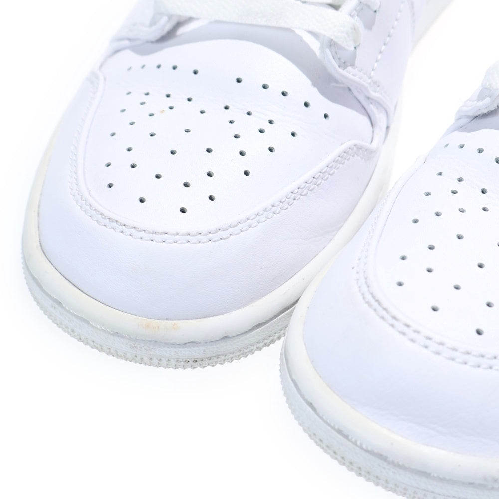 NIKE(ナイキ) Air Jordan 1 Mid Triple White エアージョーダン1 トリプル ミッドカットスニーカー ホワイト US9/27cm 554724-136