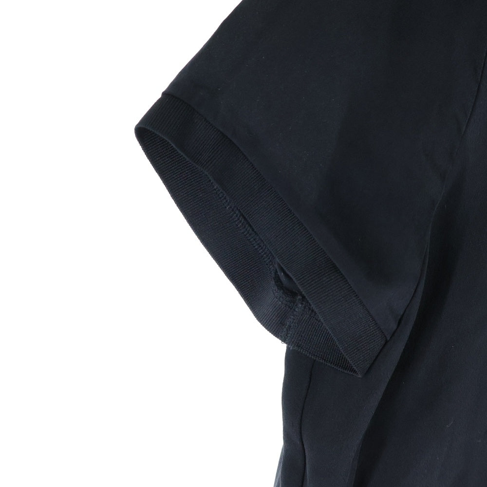 POLO RALPH LAUREN(ポロラルフローレン) フロントボタン 無地 半袖シャツワンピース ブラック レディース RN41381 CA56658