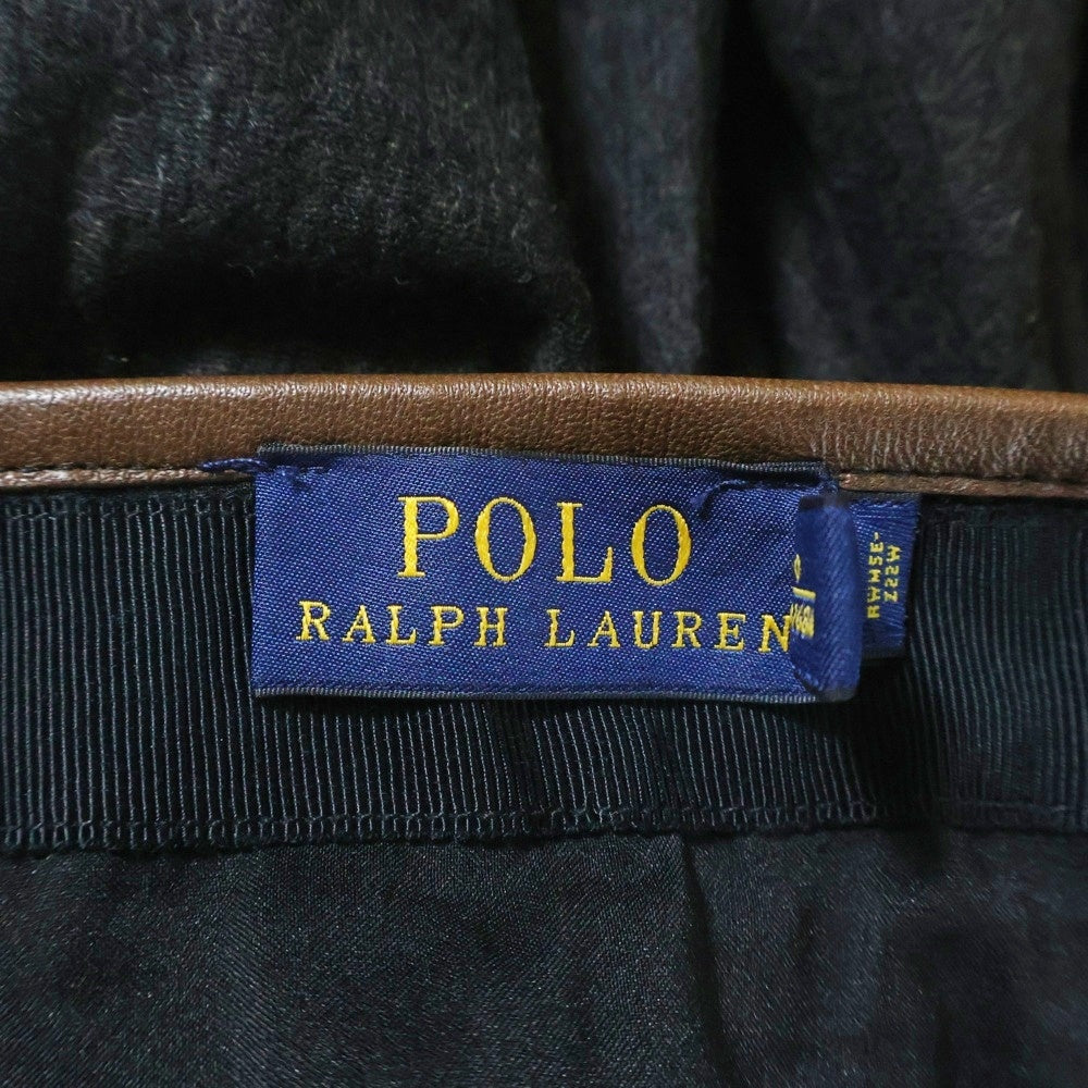 POLO RALPH LAUREN(ポロラルフローレン) ウール 無地 プリーツスカート グレー レディース 211562342002
