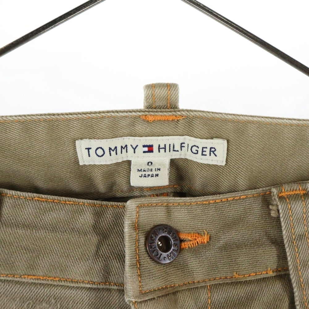 TOMMY HILFIGER(トミーヒルフィガー) ジップフライ ストレートミリタリーチノパンツ レディース ベージュ
