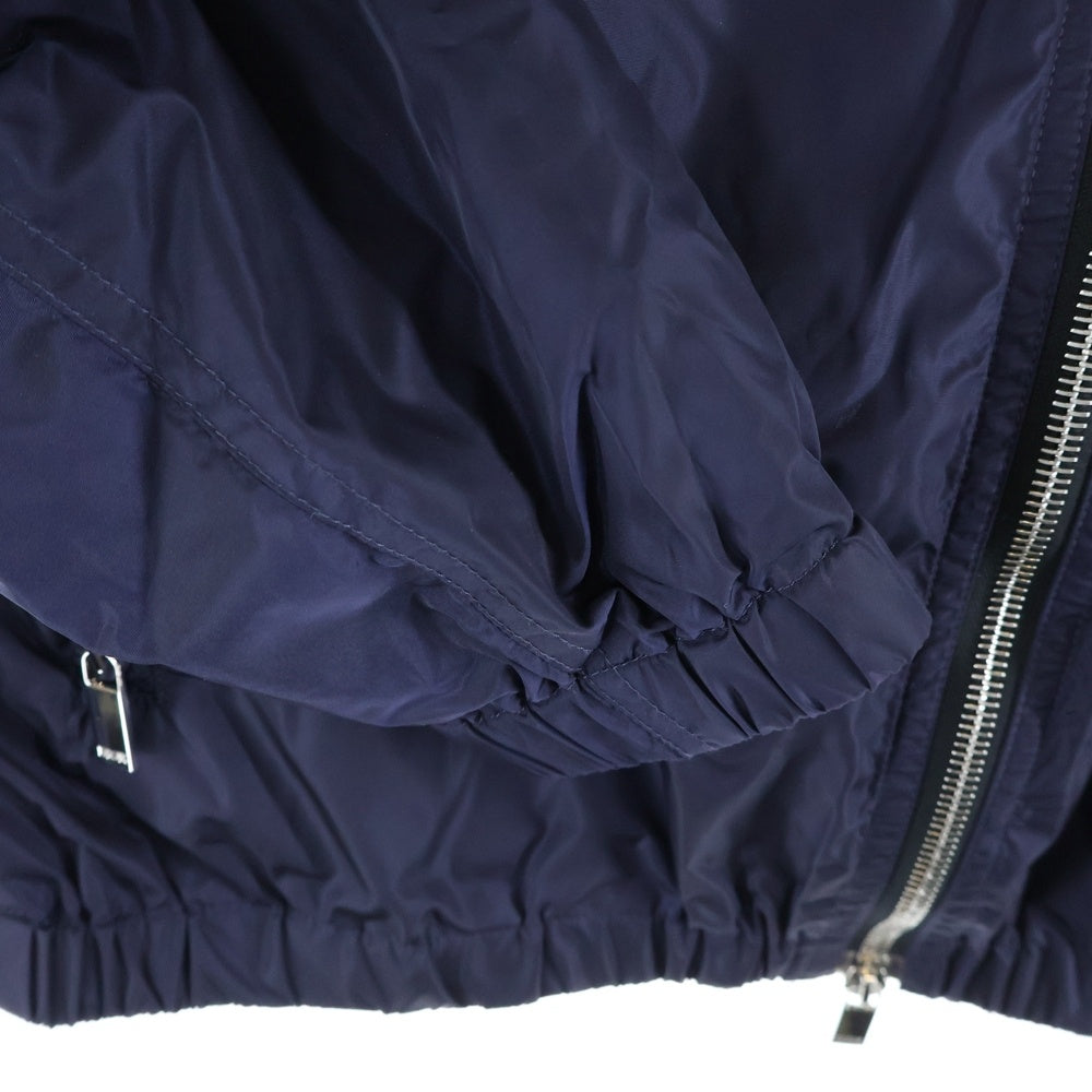 DIOR(ディオール) 21SS アームロゴパッチ ジップアップフーディーナイロンジャケット ネイビー 013C402B3830