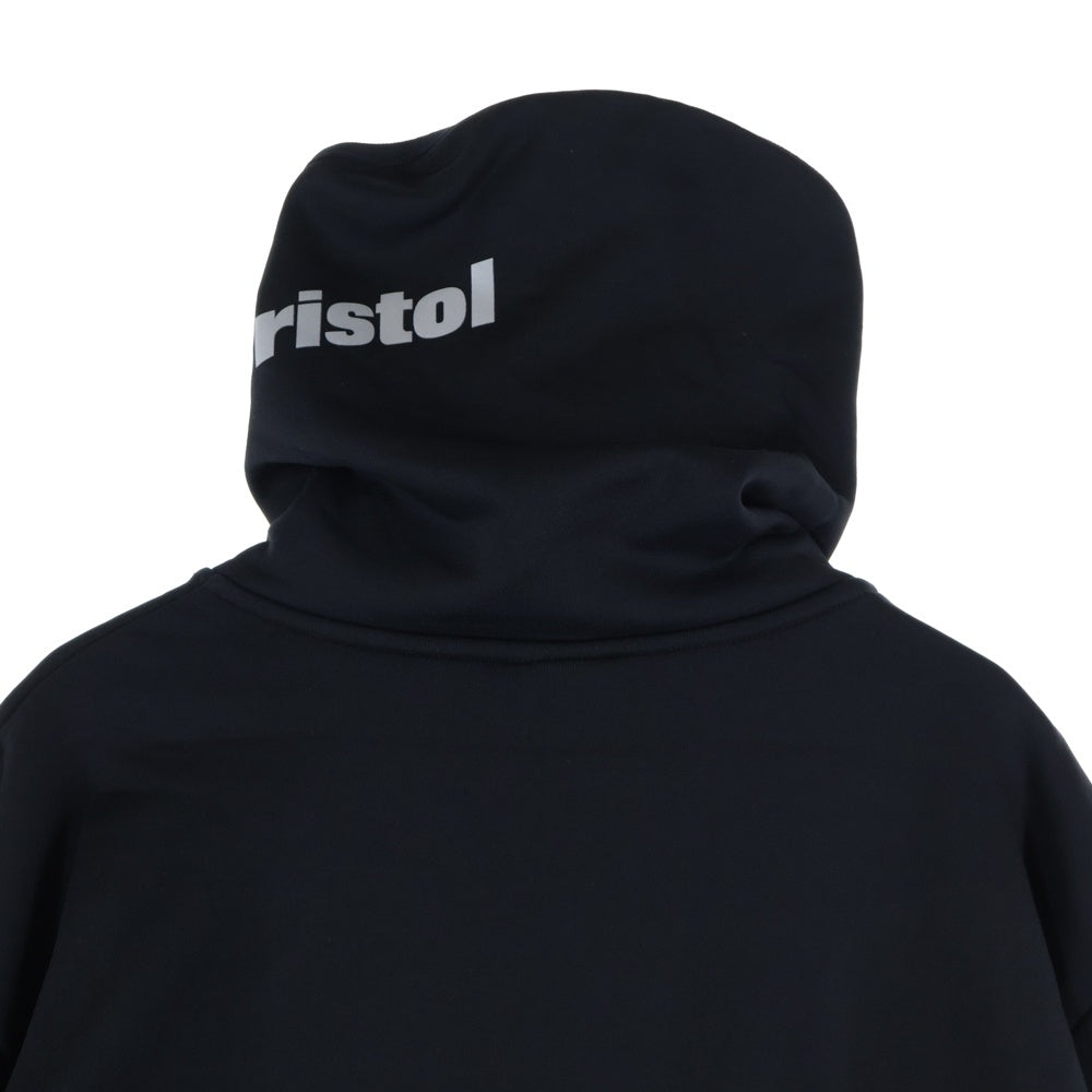F.C.R.B./F.C.Real Bristol/FCRB(エフシーアールビー/エフシーレアルブリストル) フロントラバーロゴ ポリエステル長袖トレーナー ブラック FCRB-222054