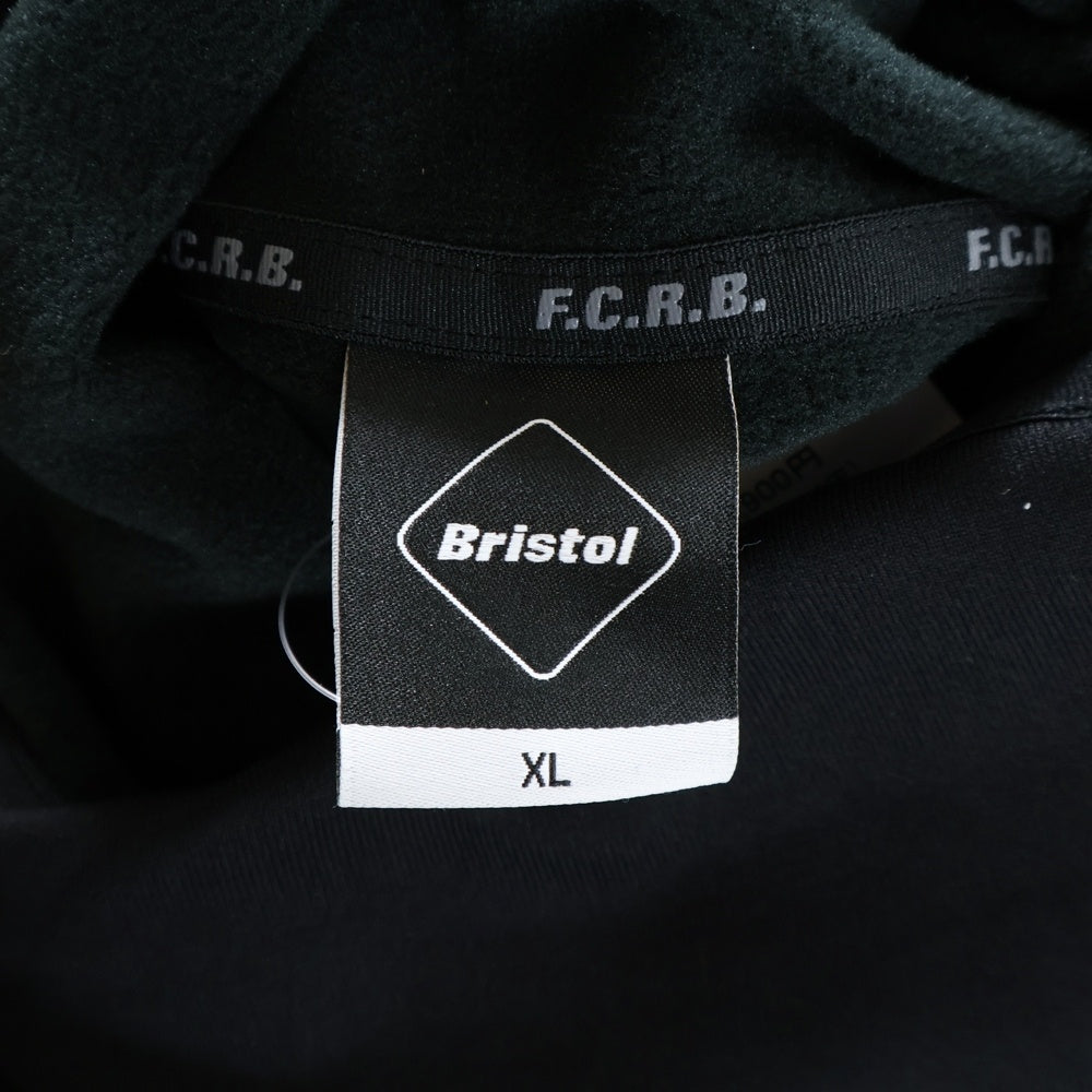 F.C.R.B./F.C.Real Bristol/FCRB(エフシーアールビー/エフシーレアルブリストル) フロントラバーロゴ ポリエステル長袖トレーナー ブラック FCRB-222054