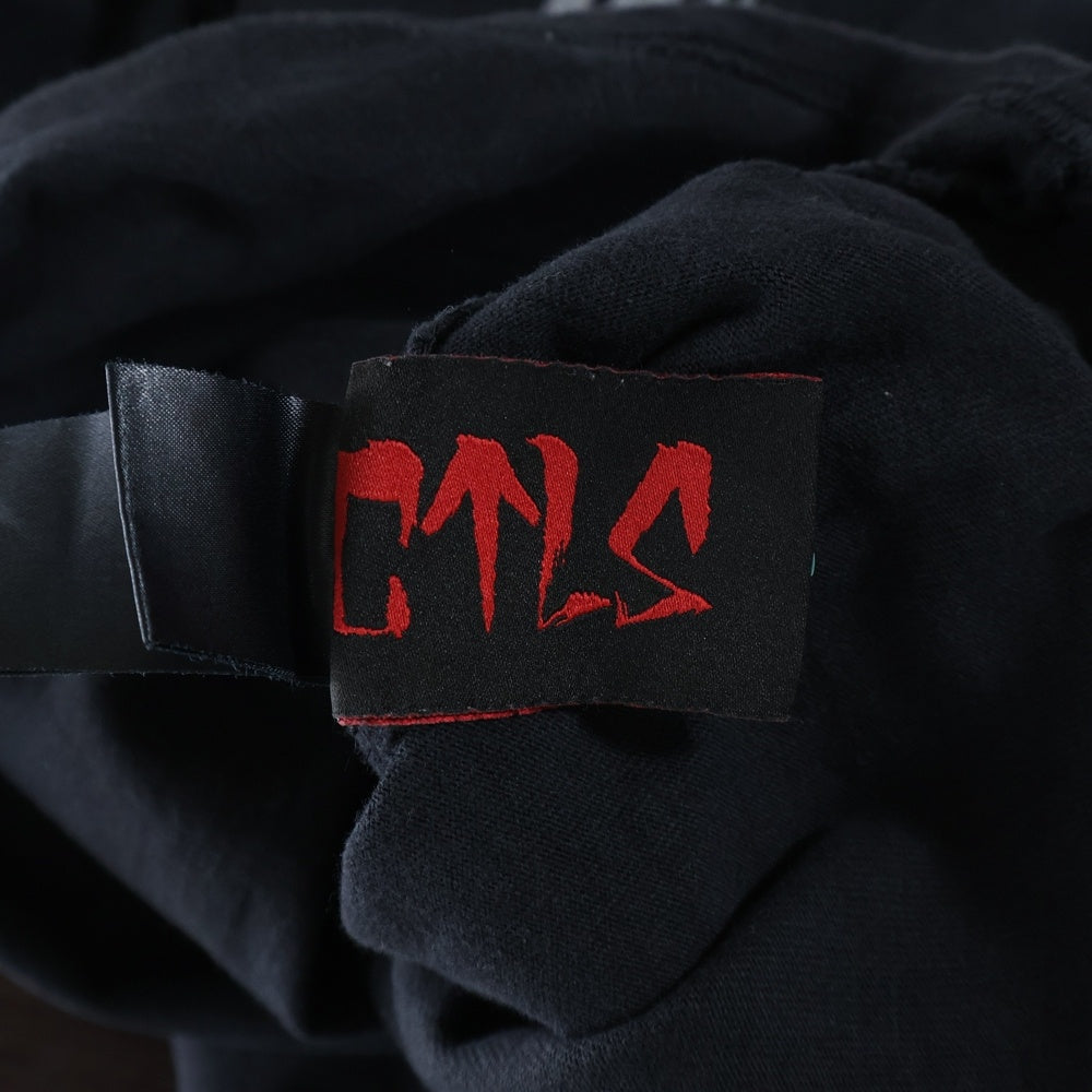 cvtvlist(カタリスト) OUR LIFE TEE バックロゴプリント クルーネック半袖Tシャツカットソー ブラック