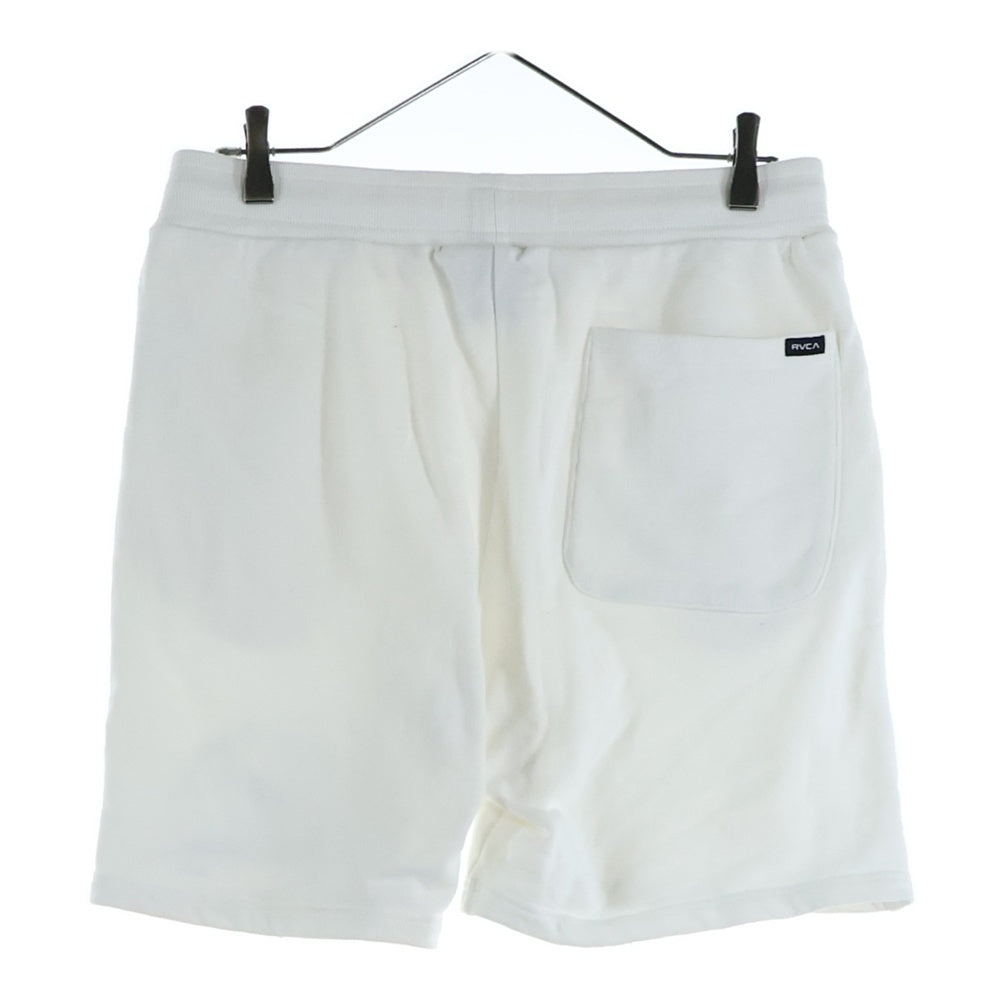 RVCA(ルーカ) FULTON WS フロントプリント スウェットショーツ ハーフパンツ ホワイト BC041641