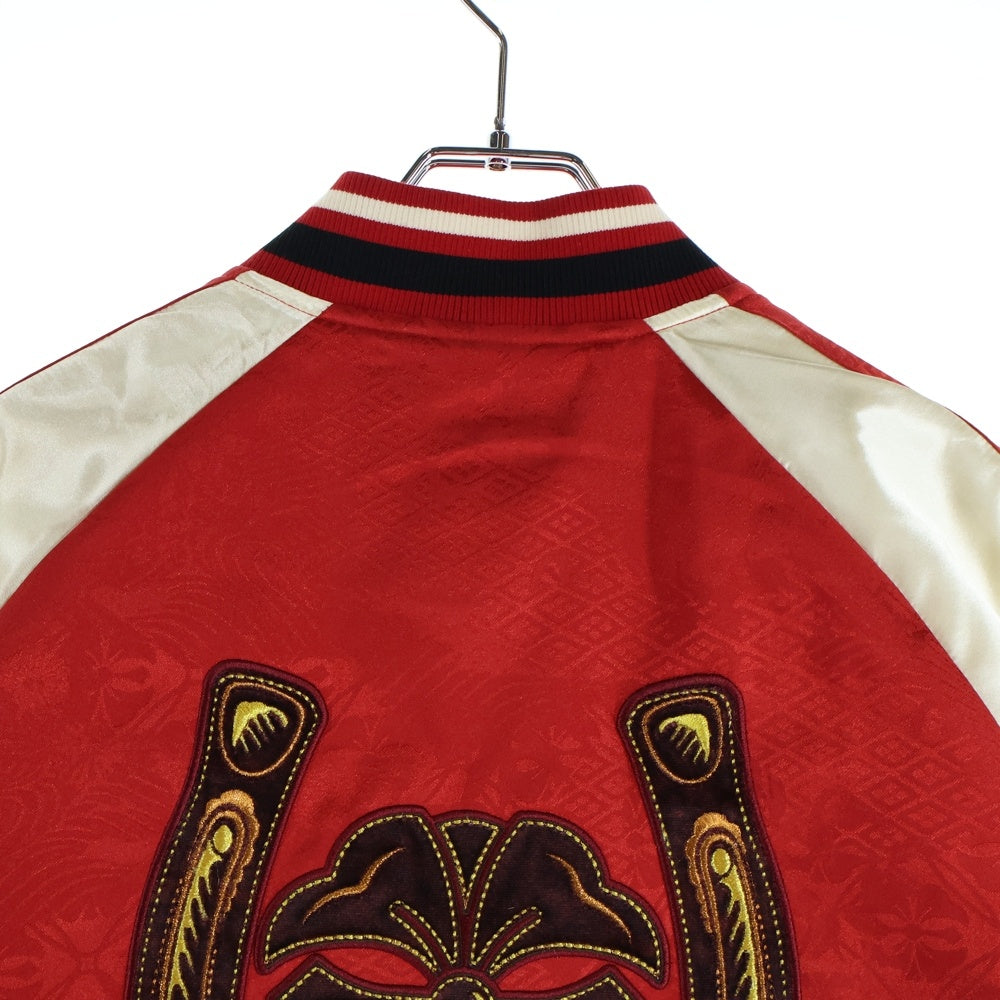 EVISU(エビス) バックホースシュー刺繍 スーベニアジャケット レッド 2ESHTM6JK117RXYQ