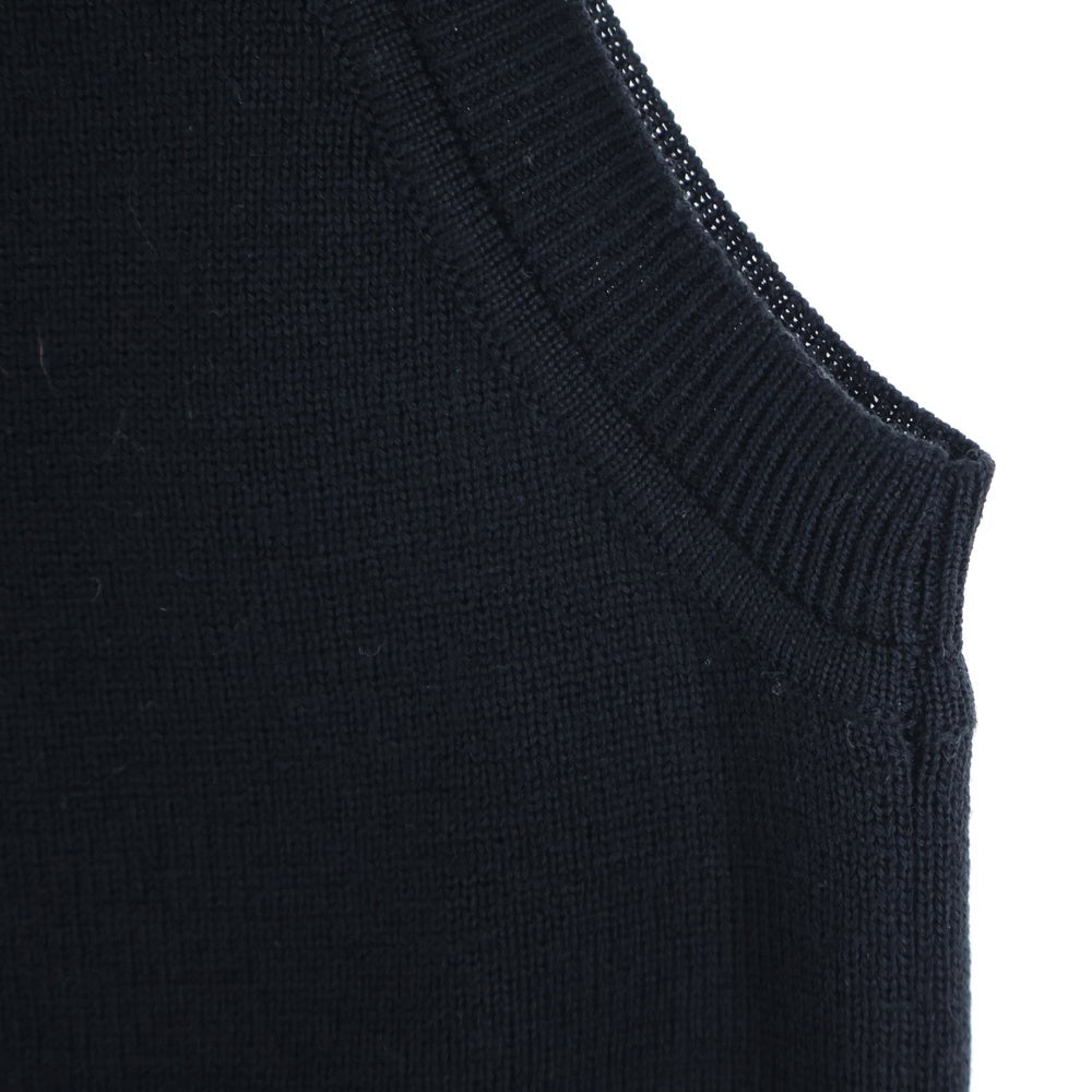 DSQUARED2(ディースクエアード) V-neck glitter knit Vest Vネック グリッター プルオーバーニットベスト ネイビー/ホワイト/ブラック S74HA0729 S15911