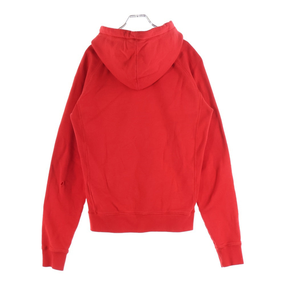 DSQUARED2(ディースクエアード) 20AW D2 FOOTBALL 胸ロゴワッペン ジップアップフーディーパーカー レッド S74HG0100 S25030