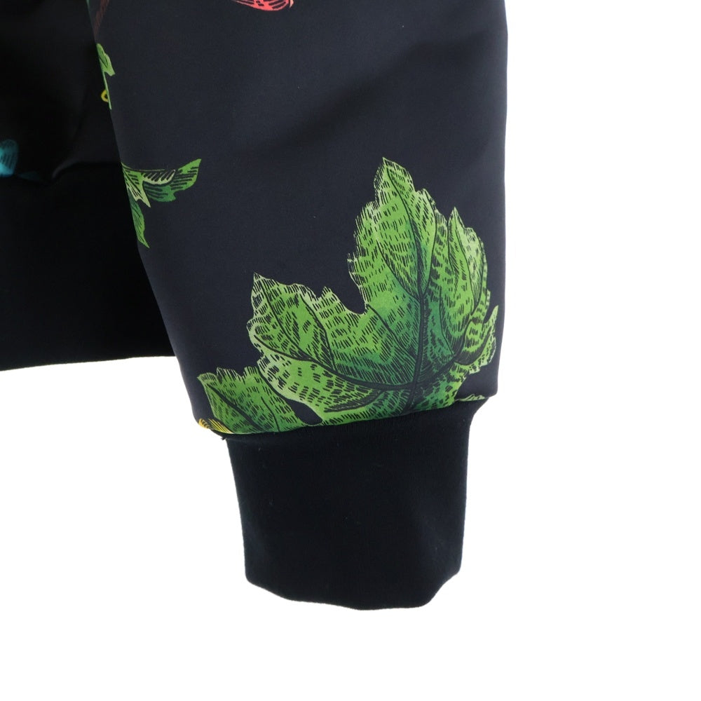 DSQUARED2(ディースクエアード) Floral Print Collared Jacket フローラルプリント 花柄総柄 ポリエステルジャケット ブラック S71AN0176 S52770