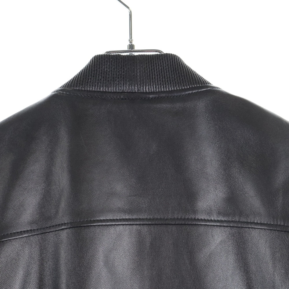 DSQUARED2(ディースクエアード) ラム シングルレザージャケット ブラック S74AM0957 SY1352