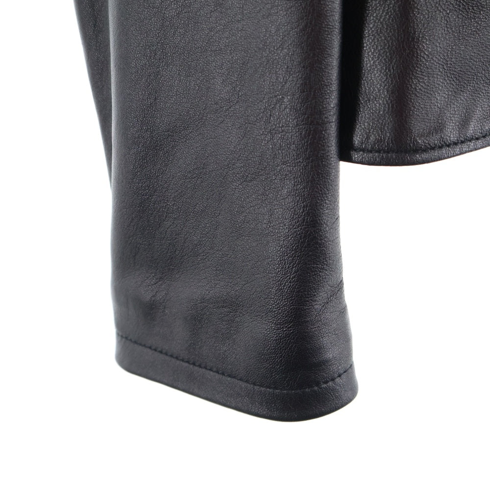 DSQUARED2(ディースクエアード) ラム シングルレザージャケット ブラック S74AM0957 SY1352