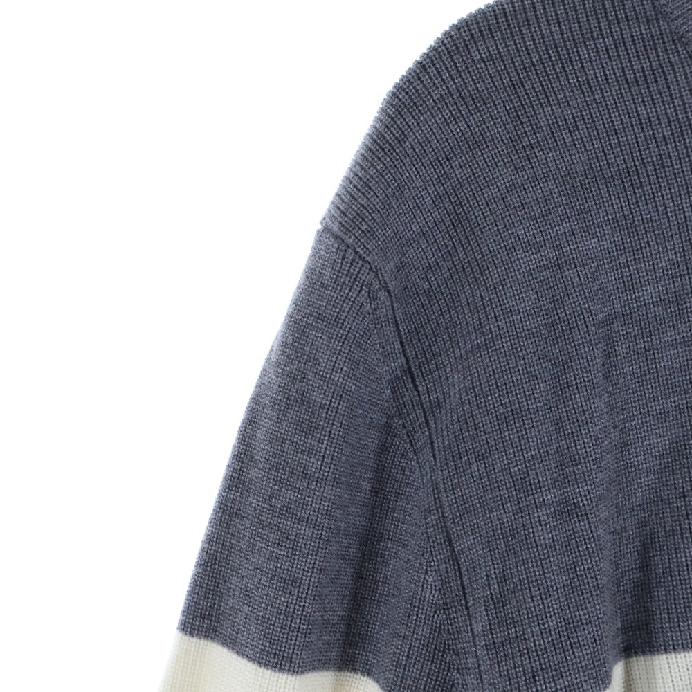 DOLCE & GABBANA(ドルチェアンドガッバーナ) 17SS パネルボーダー ミックス ニットウールセーター マルチカラー GQ018K/F75AQ