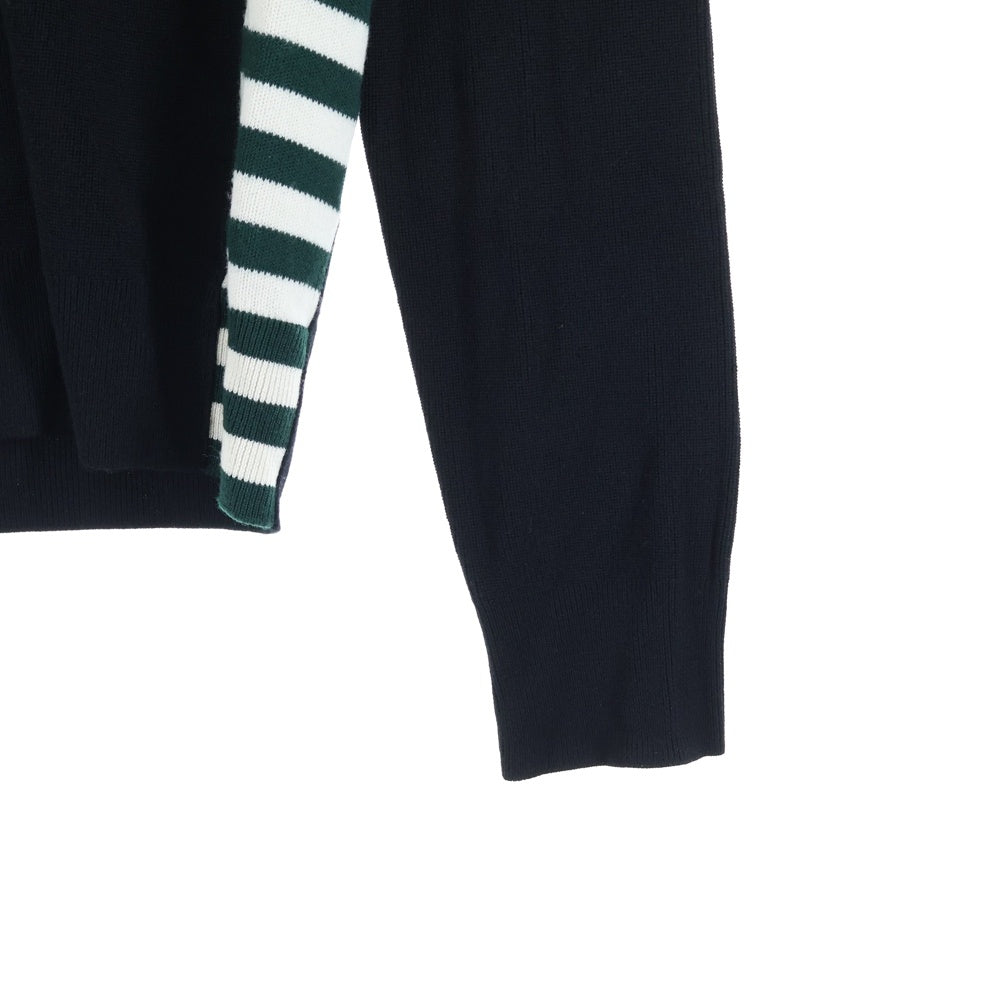 DOLCE & GABBANA(ドルチェアンドガッバーナ) 17SS パネルボーダー ミックス ニットウールセーター マルチカラー GQ018K/F75AQ