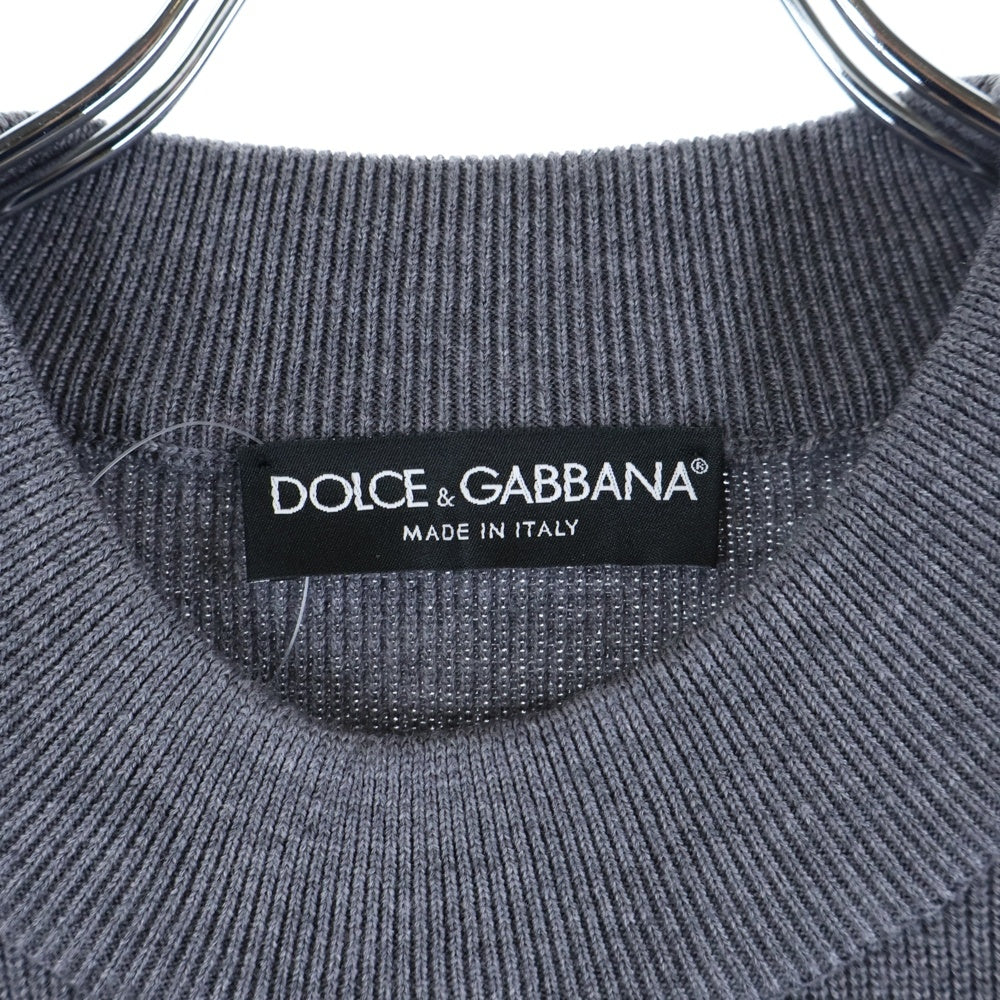 DOLCE & GABBANA(ドルチェアンドガッバーナ) 17SS パネルボーダー ミックス ニットウールセーター マルチカラー GQ018K/F75AQ