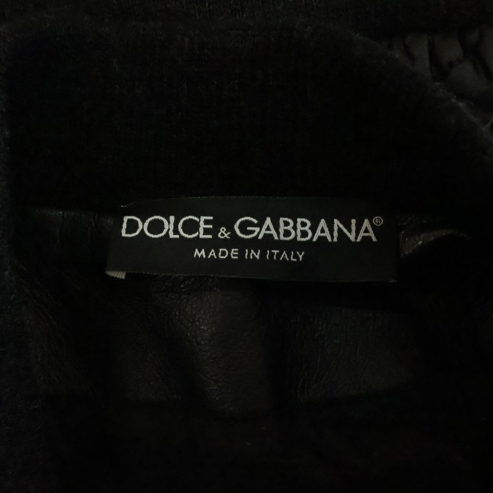 DOLCE & GABBANA(ドルチェアンドガッバーナ) 中綿 キルティングジャケット ブラック G9CM6T/G7ZGM-B