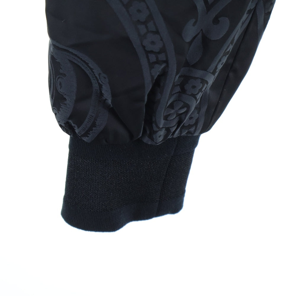 DOLCE & GABBANA(ドルチェアンドガッバーナ) クラウン総柄 裏地シルク ナイロンブルゾンジャケット ブラック G9NC8T/HJMA9-B