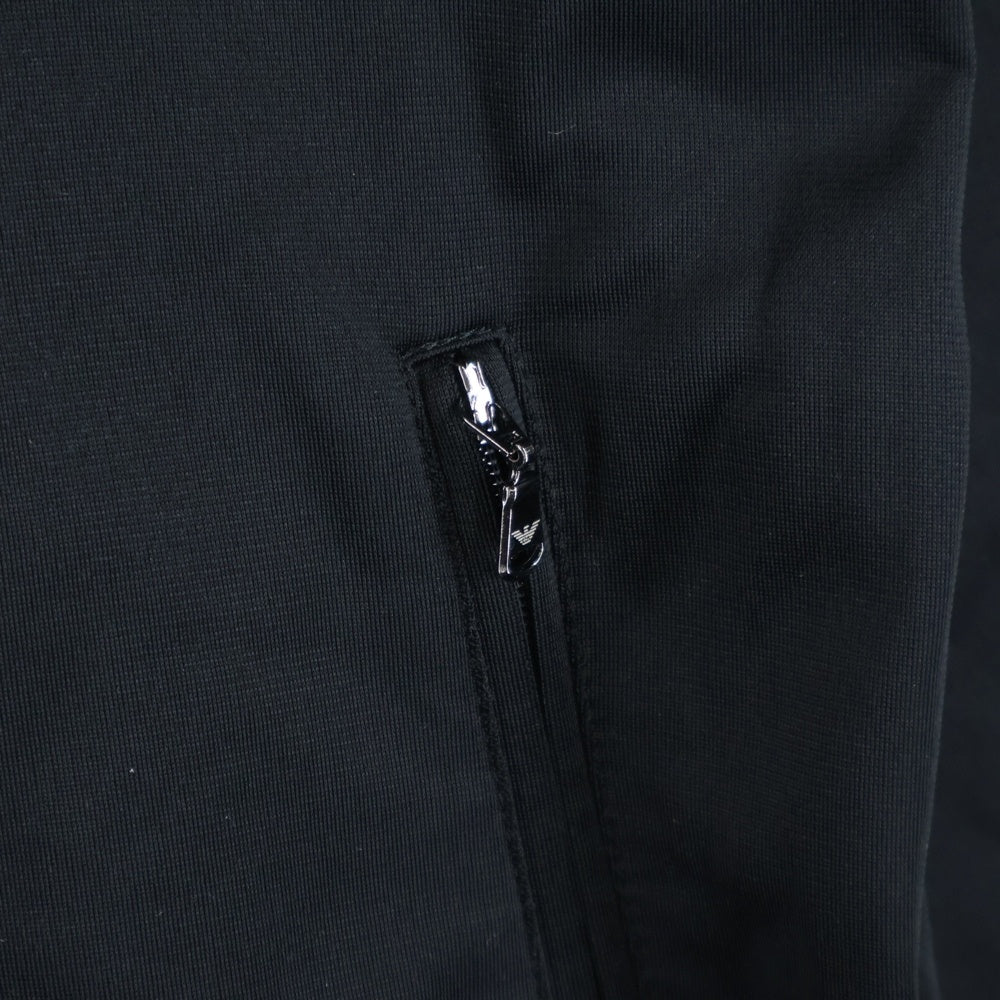 EMPORIO ARMANI EA7(エンポリオアルマーニイーエーセブン) アームロゴ ジップアップ トラックジャケット ブラック 4A281 276060