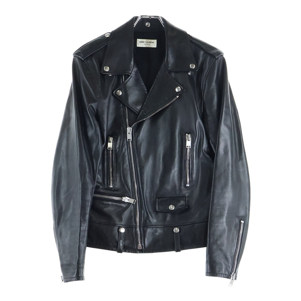 SAINT LAURENT PARIS(サンローランパリ) クラシックモーターサイクル ライダースレザージャケット ブラック 397290 Y5YA1
