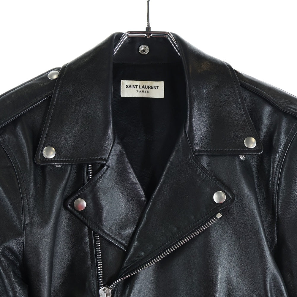 SAINT LAURENT PARIS(サンローランパリ) クラシックモーターサイクル ライダースレザージャケット ブラック 397290 Y5YA1