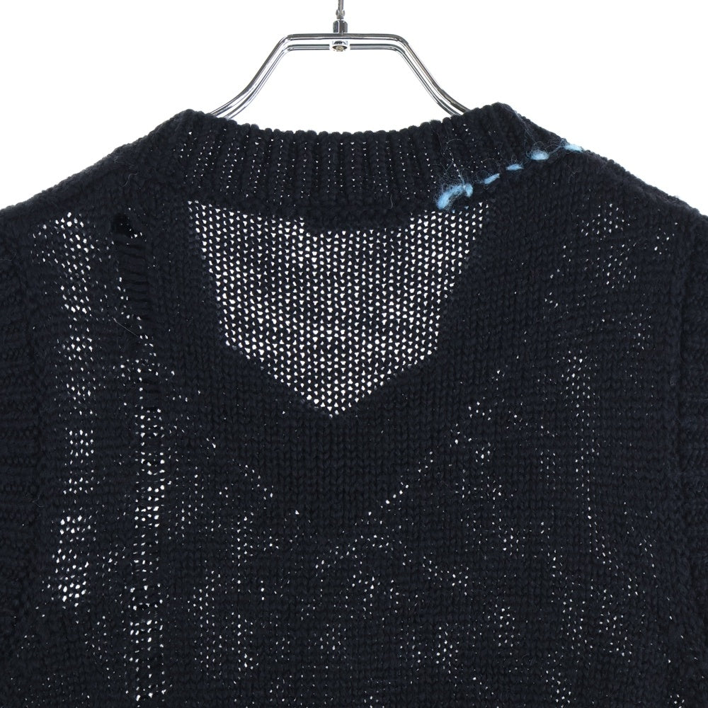 RAF SIMONS(ラフシモンズ) 15AW デストロイニットベスト ブラック