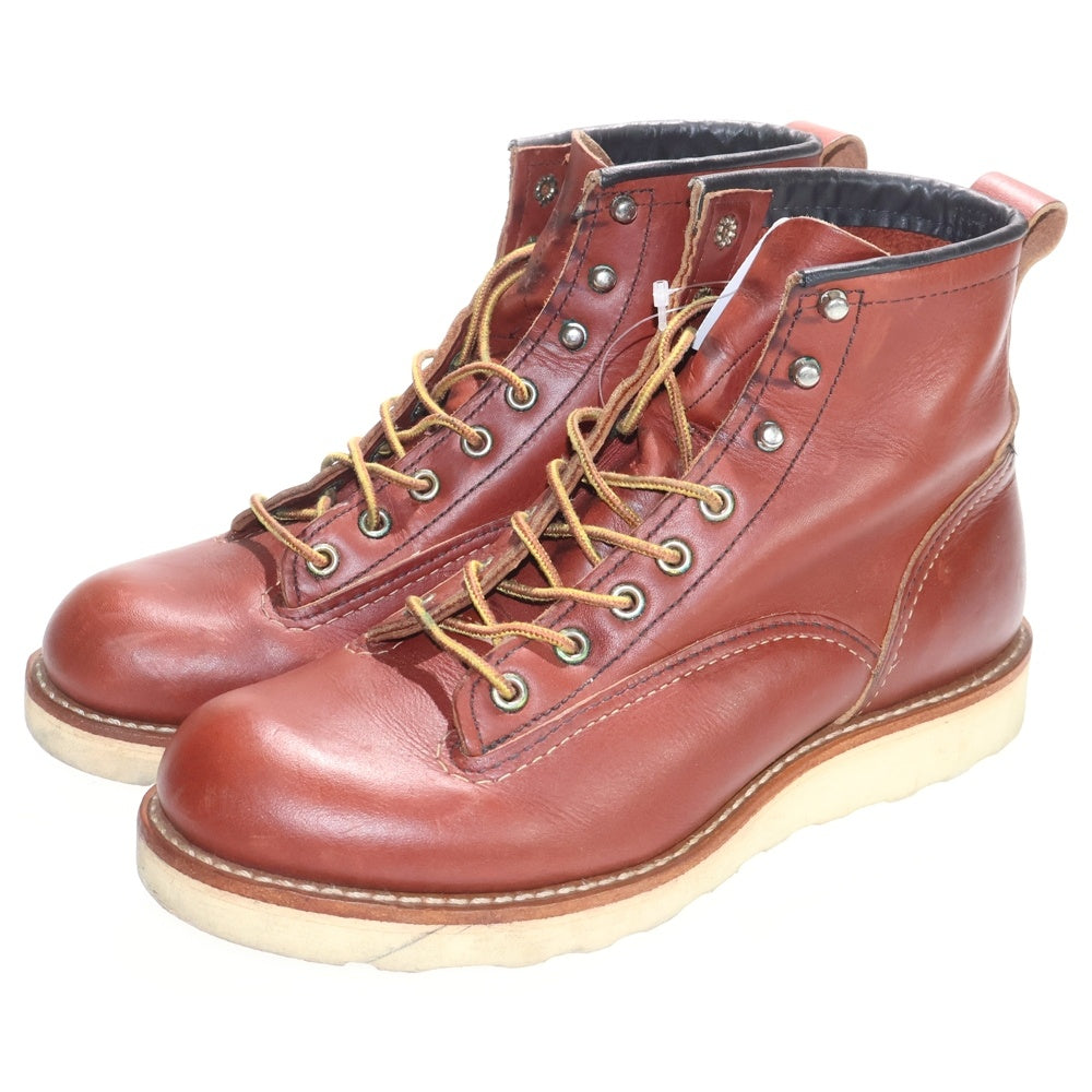 RED WING(レッド ウイング) LINEMAN BOOTS ラインマン レザー ワークブーツ ブラウン 2924