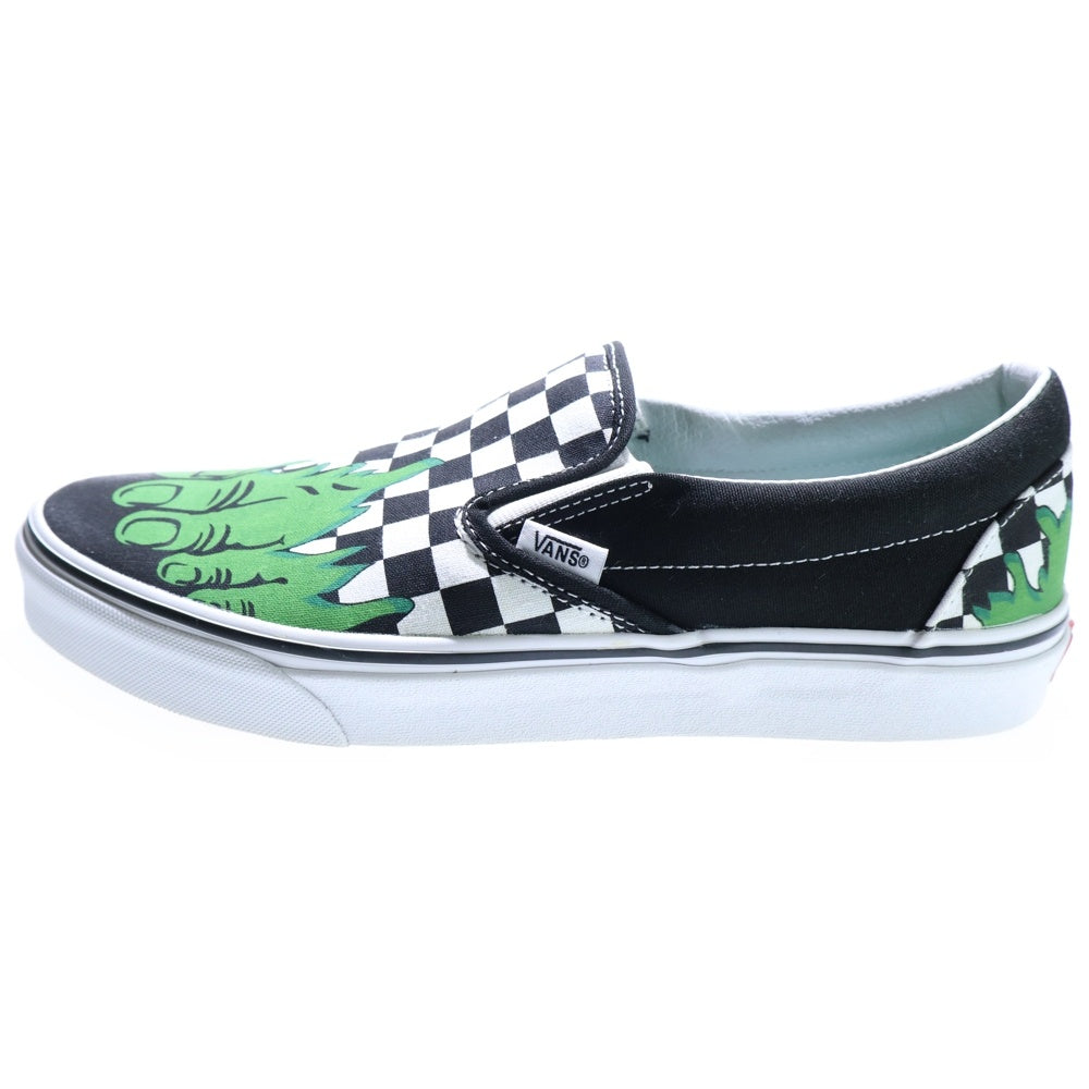 VANS(ヴァンズ) ×MARVEL CLASSIC SLIP-ON マーベル クラシックスリッポン ブラック/グリーン US10/28cm VN0A38F7U44