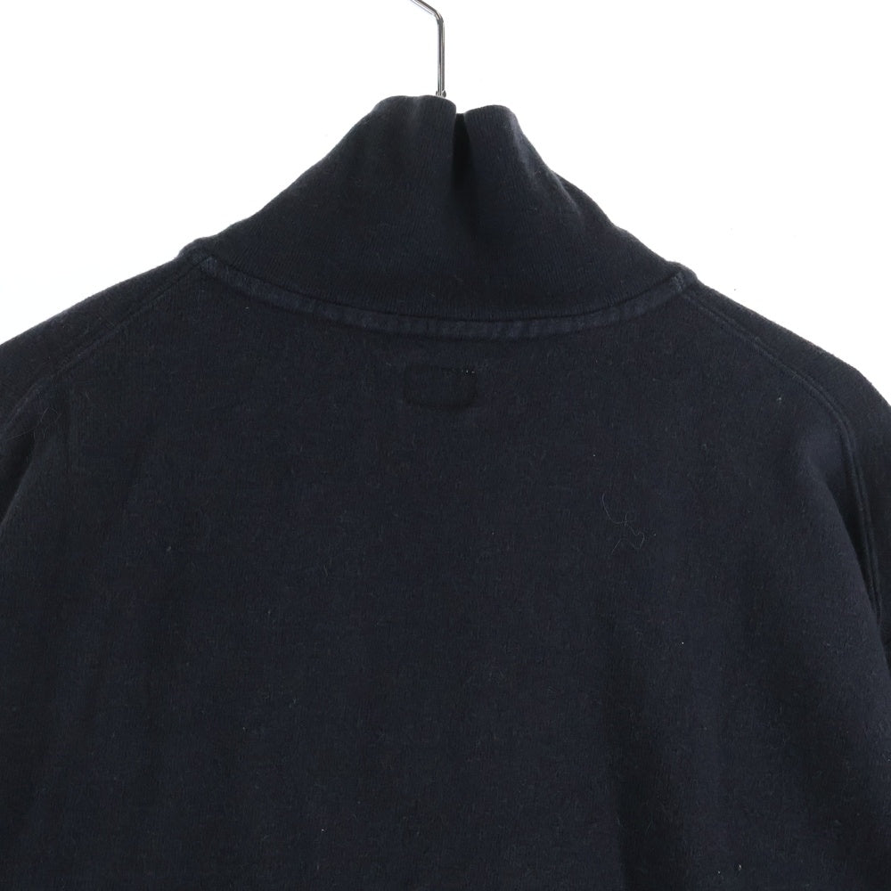 PHIGVEL(フィグベル) HALF ZIP SPORTING TOP ハーフジップ スポーティング スウェットトレーナー ブラック PMAM-CL02