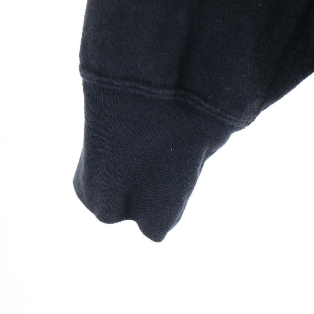 PHIGVEL(フィグベル) HALF ZIP SPORTING TOP ハーフジップ スポーティング スウェットトレーナー ブラック PMAM-CL02