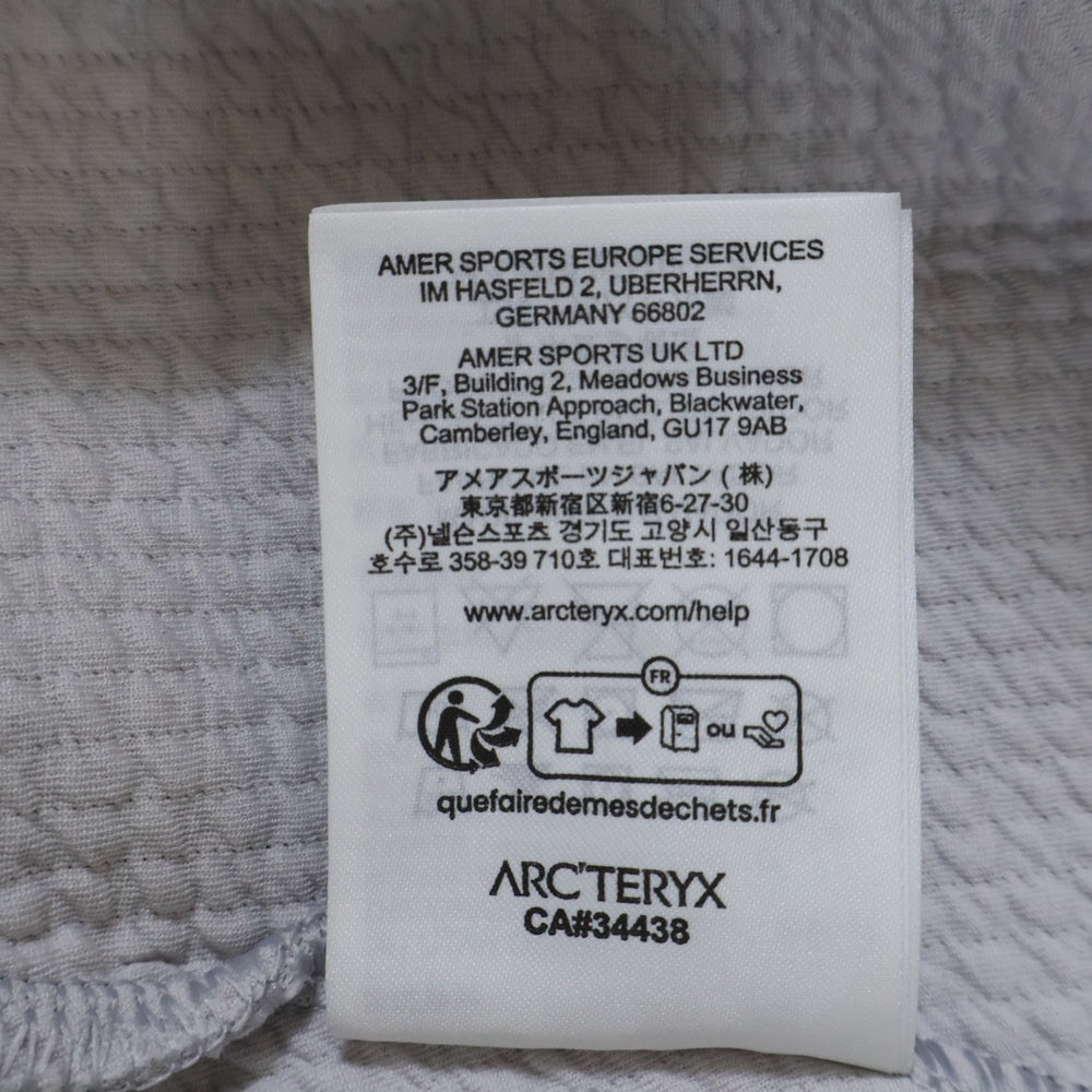 ARC'TERYX(アークテリクス) AESTAS アエスタス エンブレム刺繍 クルーネック長袖スウェットトレーナー グレー X000009053