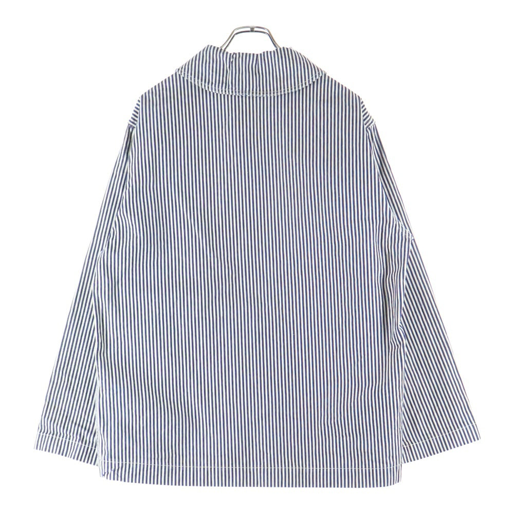 Buzz Rickson's(バズリクソンズ) フロントボタン ショールカラー ヒッコリー カバーオール コットンジャケット ホワイト 14575