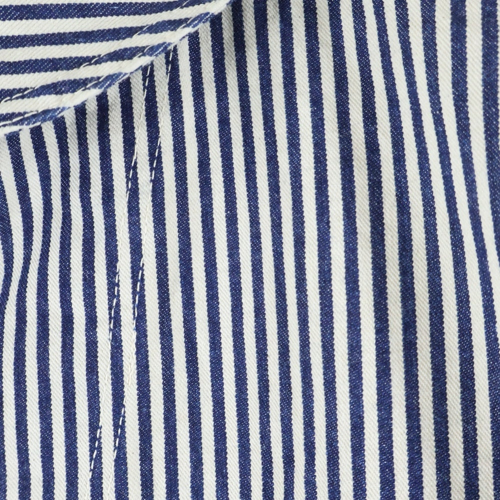 Buzz Rickson's(バズリクソンズ) フロントボタン ショールカラー ヒッコリー カバーオール コットンジャケット ホワイト 14575