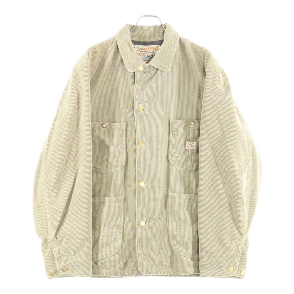SUGAR CANE(シュガーケーン) 9W CORDUROY BLANKET LINED WORK COAT コーデュロイ ブランケット裏地 ワークコート ブラウン SC15233