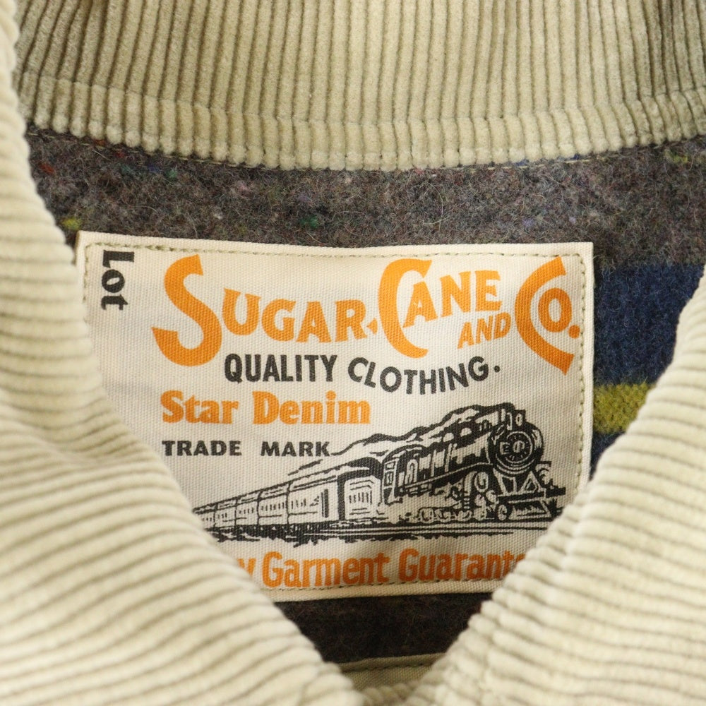 SUGAR CANE(シュガーケーン) 9W CORDUROY BLANKET LINED WORK COAT コーデュロイ ブランケット裏地 ワークコート ブラウン SC15233
