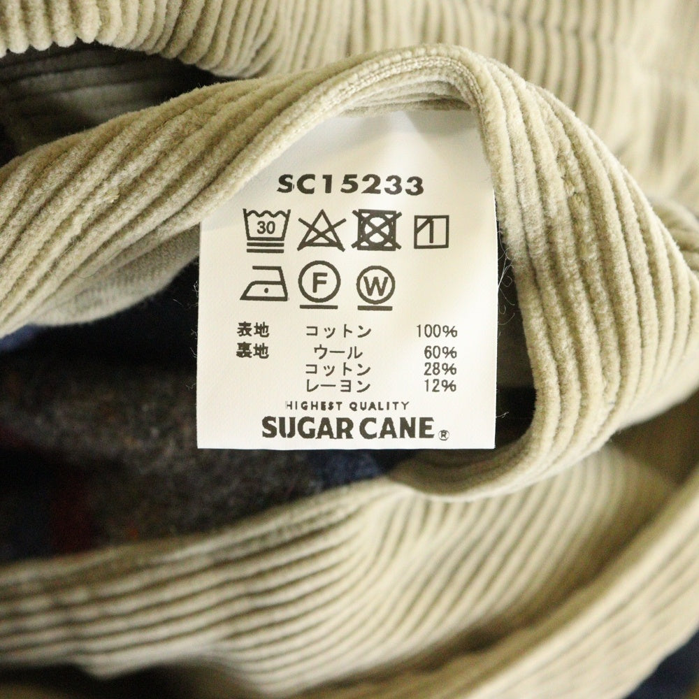 SUGAR CANE(シュガーケーン) 9W CORDUROY BLANKET LINED WORK COAT コーデュロイ ブランケット裏地 ワークコート ブラウン SC15233