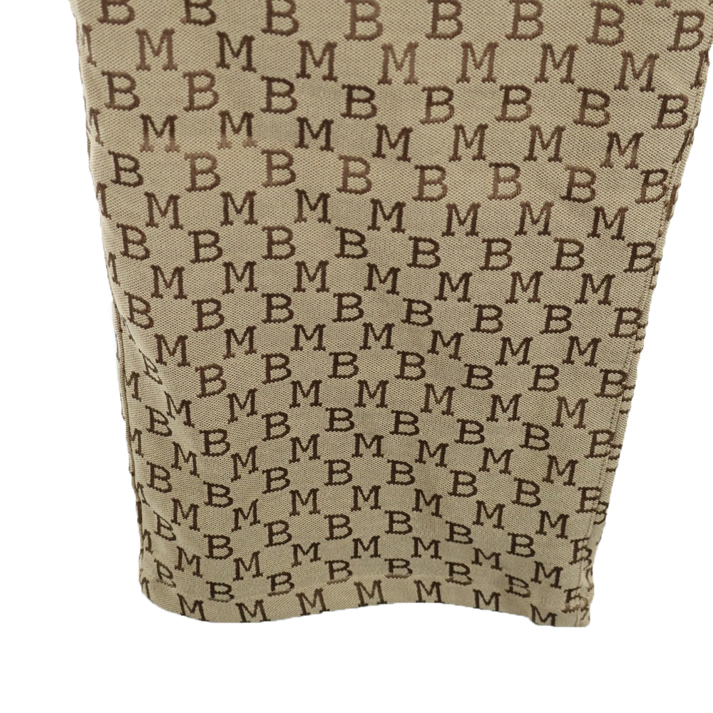 MOBB(モブ) MONOGRAM JACQUARD TRACK PANTS モノグラムジャカード トラックパンツ ベージュ 25MB-AW-M50