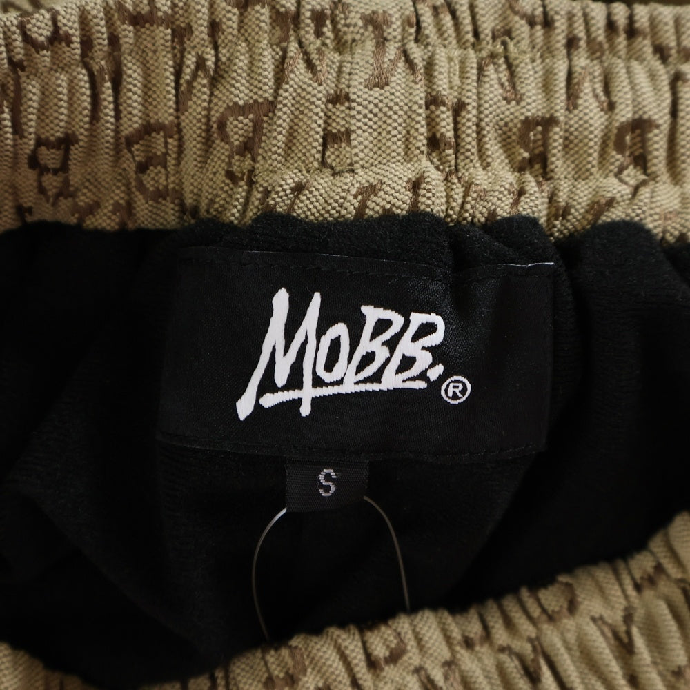 MOBB(モブ) MONOGRAM JACQUARD TRACK PANTS モノグラムジャカード トラックパンツ ベージュ 25MB-AW-M50