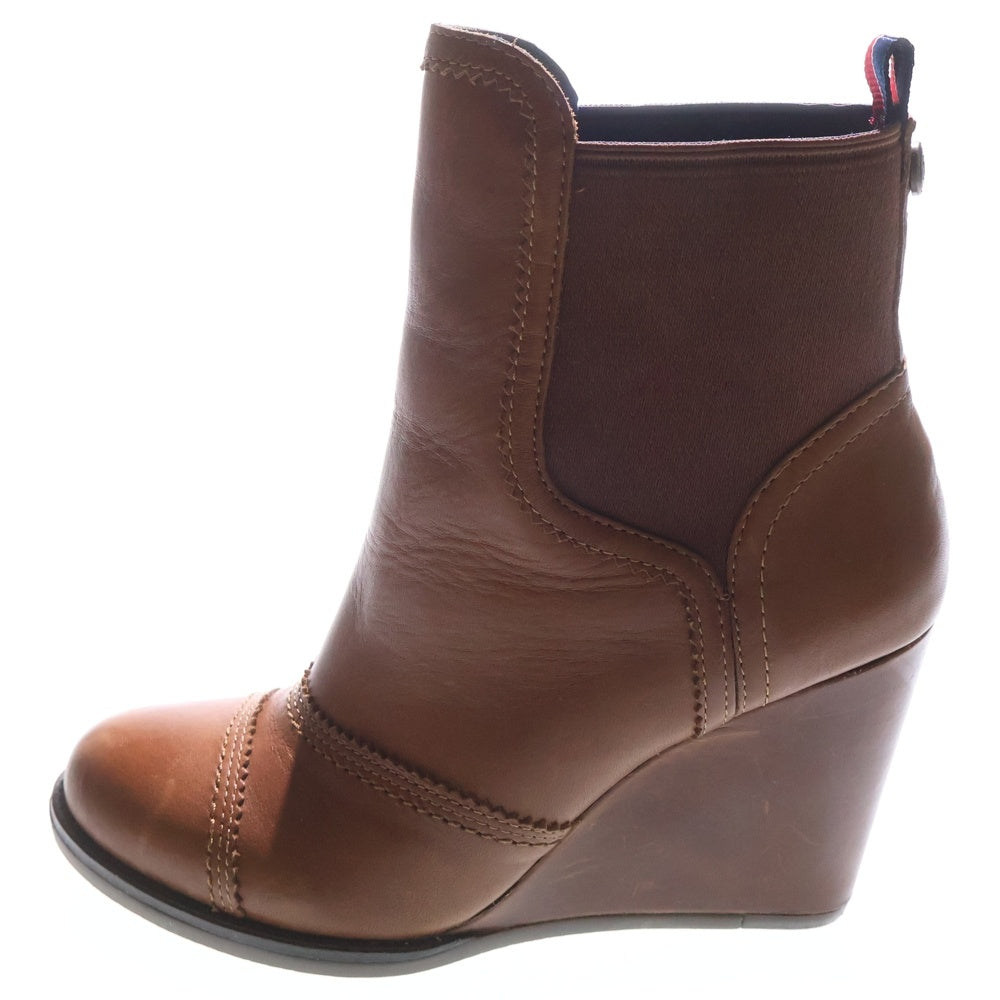 TOMMY HILFIGER(トミーヒルフィガー) Half Boots & Ankle Boots レザーハーフアンクルブーツ レディース ブラウン FW56814782