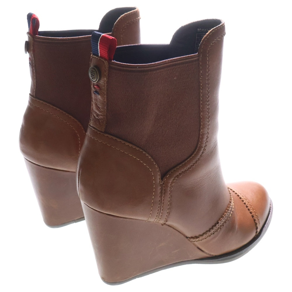 TOMMY HILFIGER(トミーヒルフィガー) Half Boots & Ankle Boots レザーハーフアンクルブーツ レディース ブラウン FW56814782