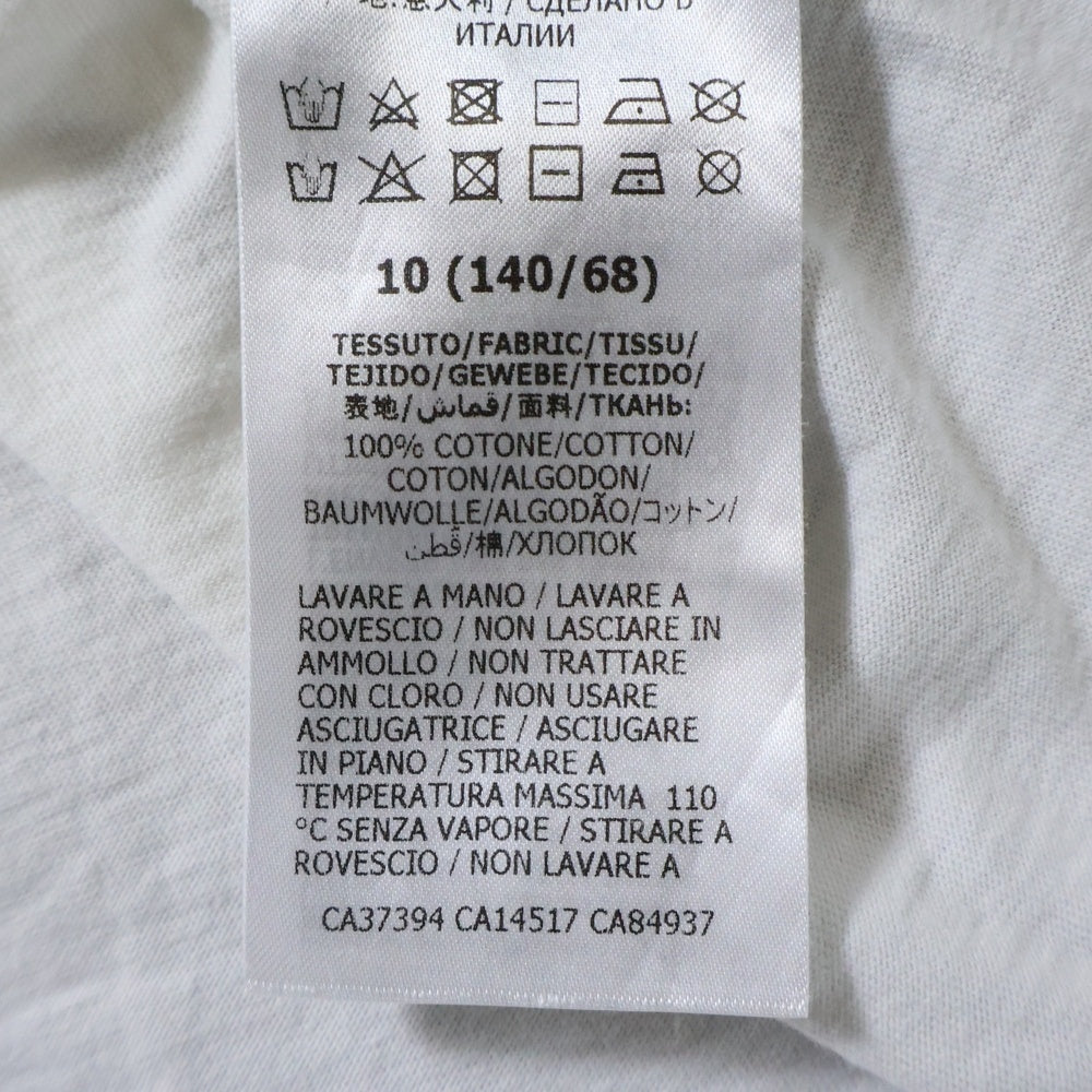 GUCCI(グッチ) フロントプリント クルーネック半袖Tシャツカットソー キッズ ホワイト 561651 XJC7M