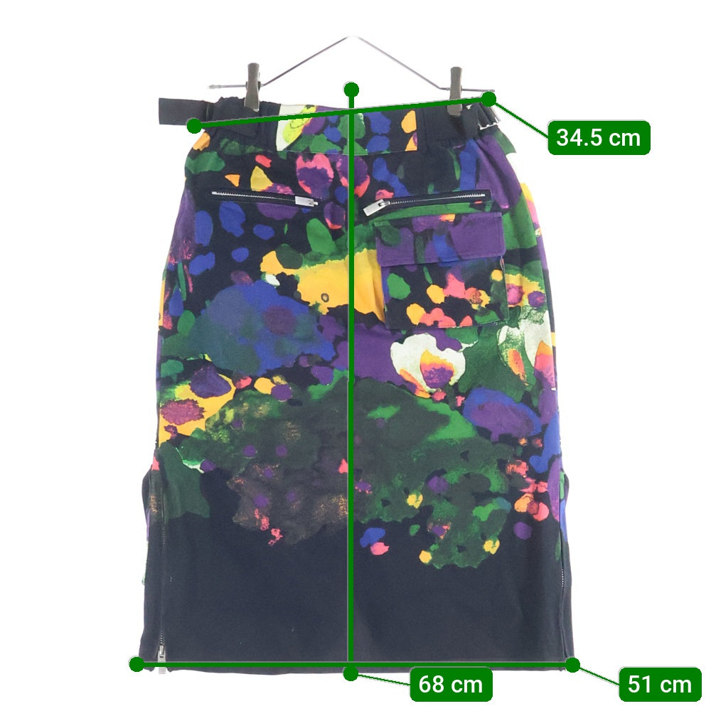 Sacai(サカイ) 19AW 総柄 カーゴスカート マルチカラー レディース 19-04387