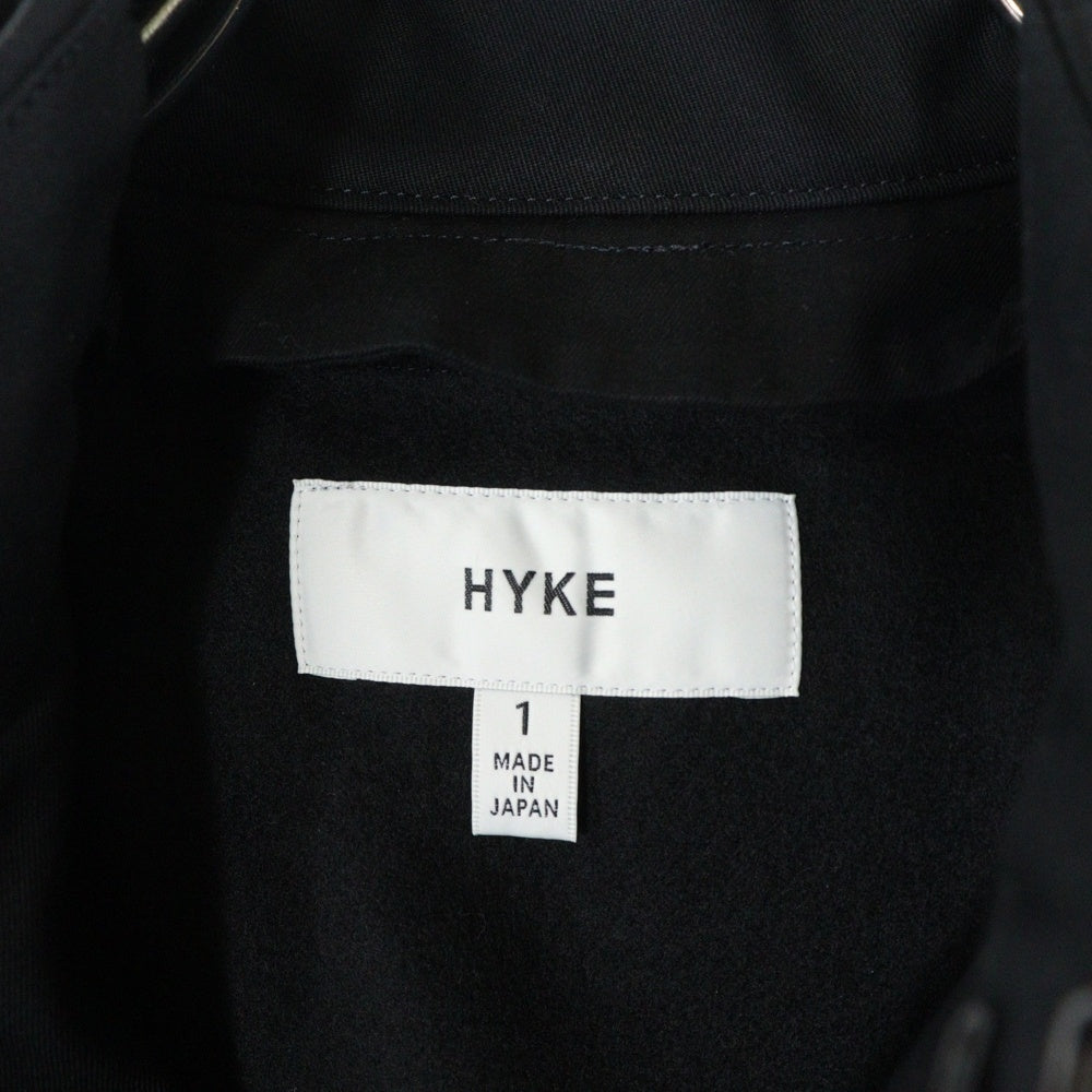 HYKE(ハイク) 20SS レギュラーフィット ライナー付き トレンチコート ブラック レディース 201-17239-022