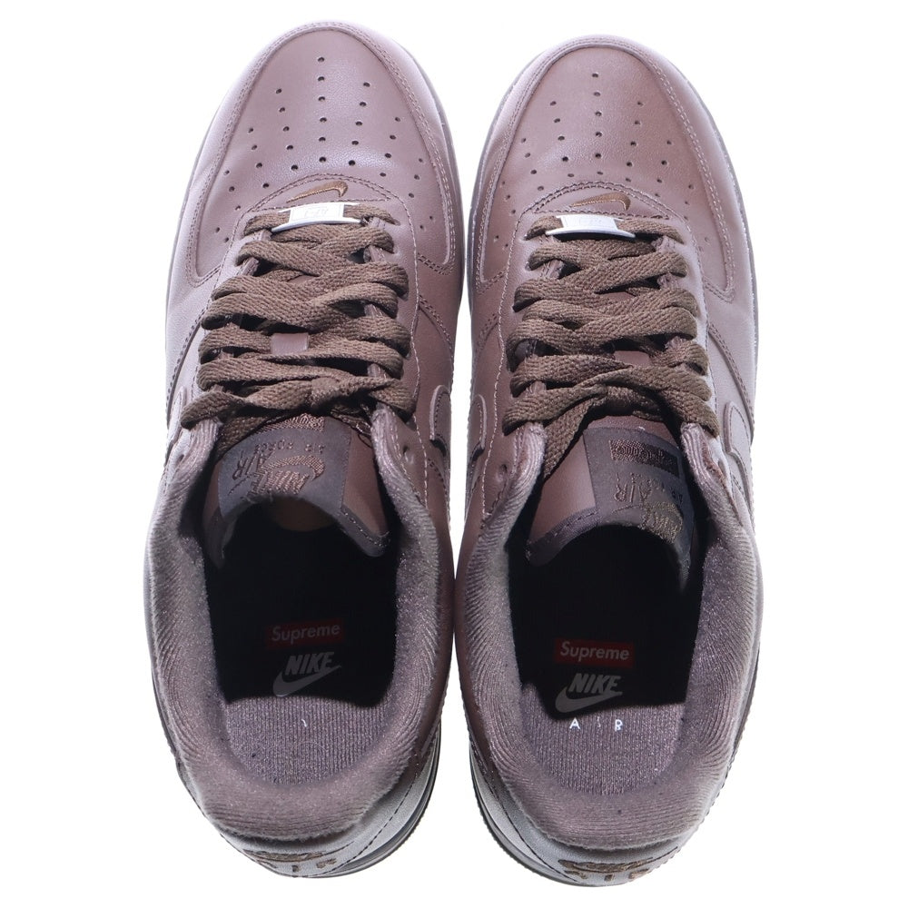 NIKE(ナイキ) ×SUPREME AIR FORCE 1 LOW BAROQUE BROWN シュプリーム エアフォース1 ローカットスニーカー ブラウン US10/28cm CU9225-200