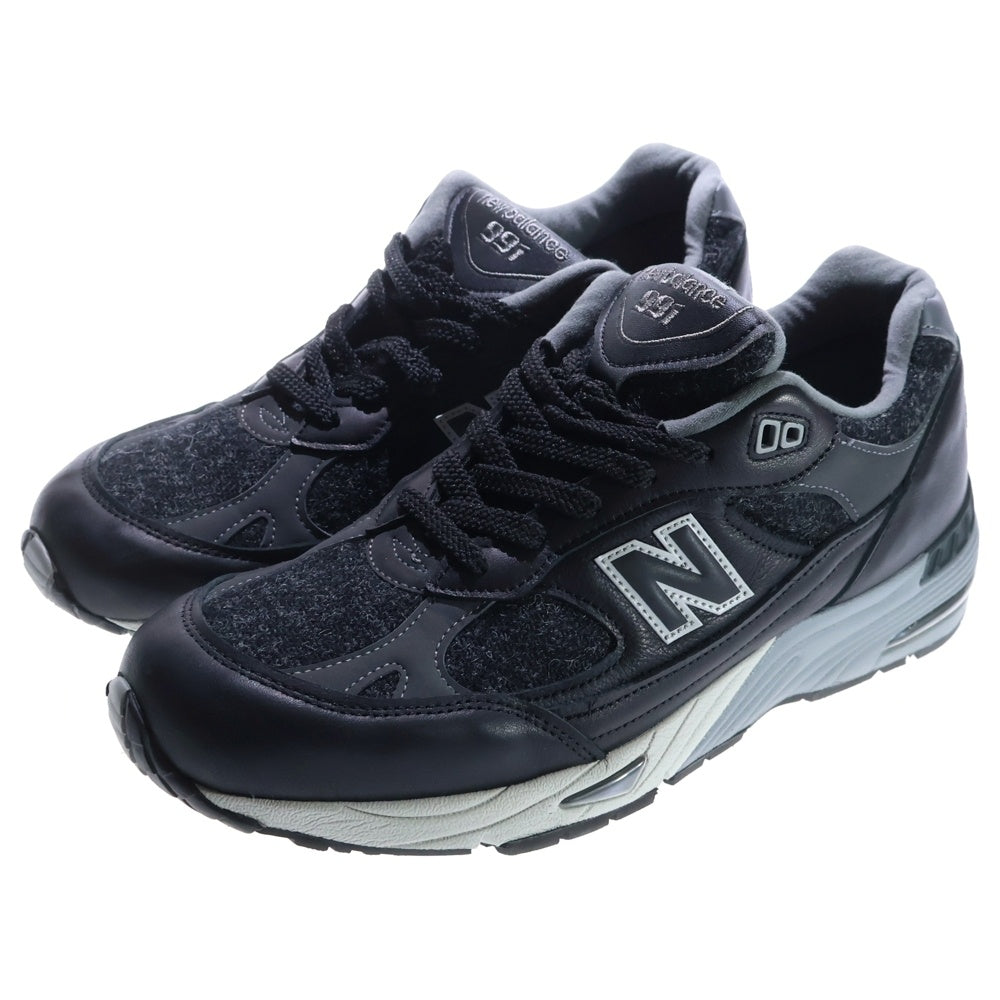 New Balance(ニューバランス) 991 HARRIS TWEED Black & Gray ハリスツイード ローカットスニーカー グレー/ブラック US10.5/27.5cm M991DJ