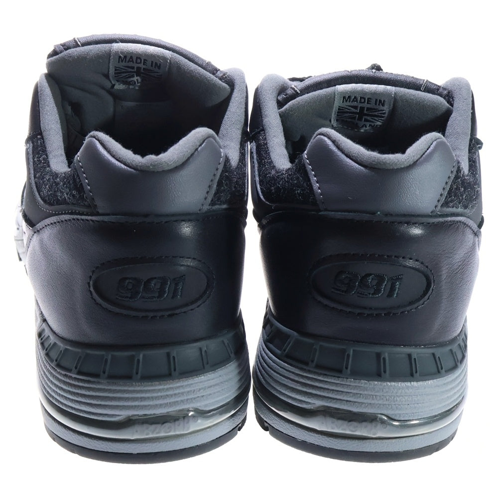 New Balance(ニューバランス) 991 HARRIS TWEED Black & Gray ハリスツイード ローカットスニーカー グレー/ブラック US10.5/27.5cm M991DJ