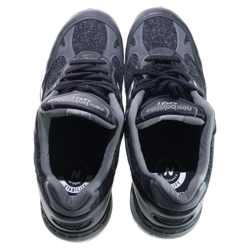 New Balance(ニューバランス) 991 HARRIS TWEED Black & Gray ハリスツイード ローカットスニーカー グレー/ブラック US10.5/27.5cm M991DJ