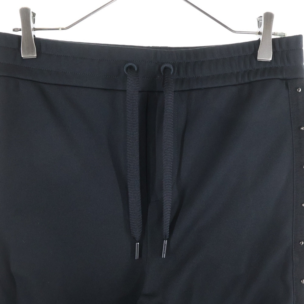 MONCLER(モンクレール) サイドスタッズ装飾 スウェットパンツ ブラック H20918H00001 899A1