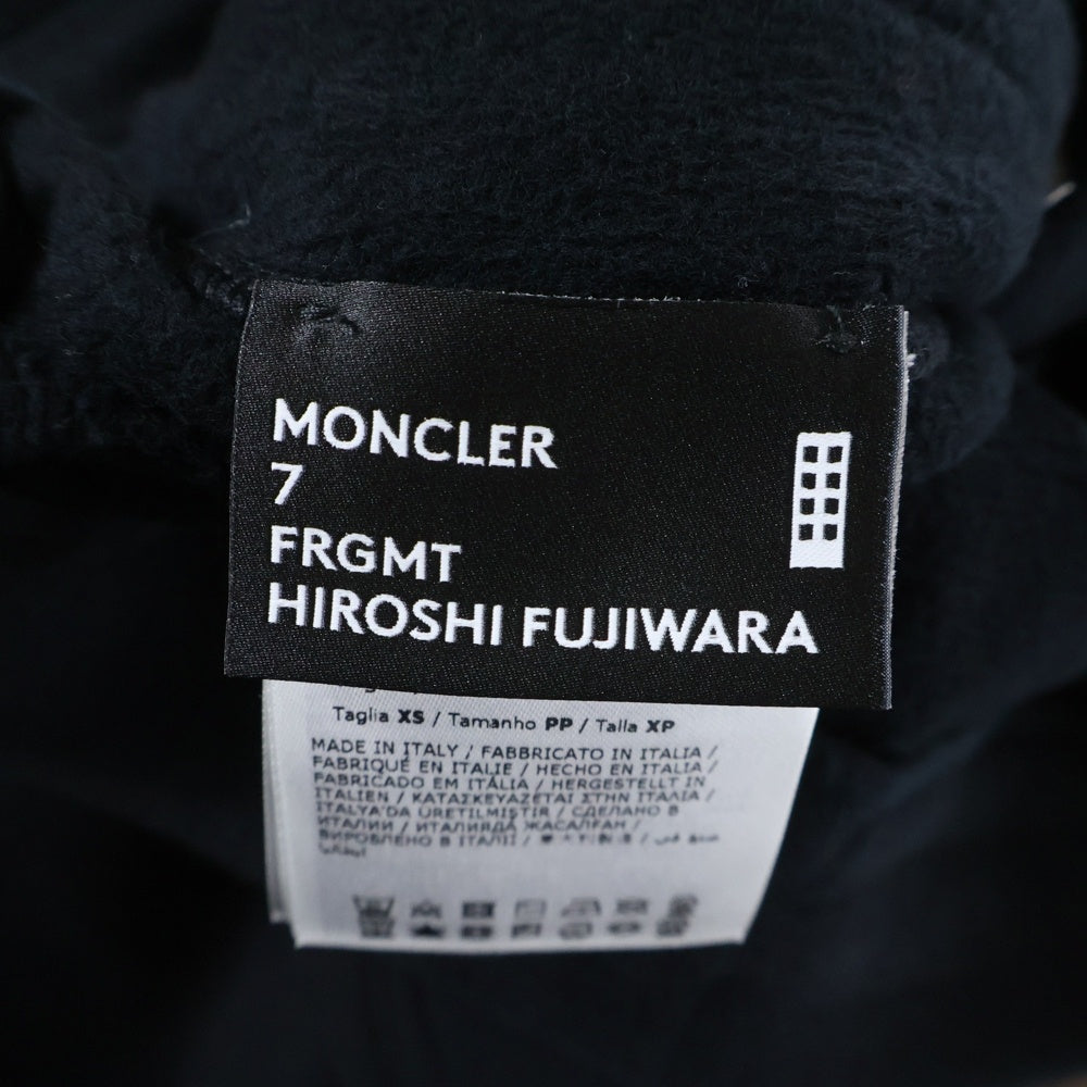 MONCLER(モンクレール) ×Fragment ワンポイントロゴ スウェットパンツ ブラック I209U8H00002 M2372