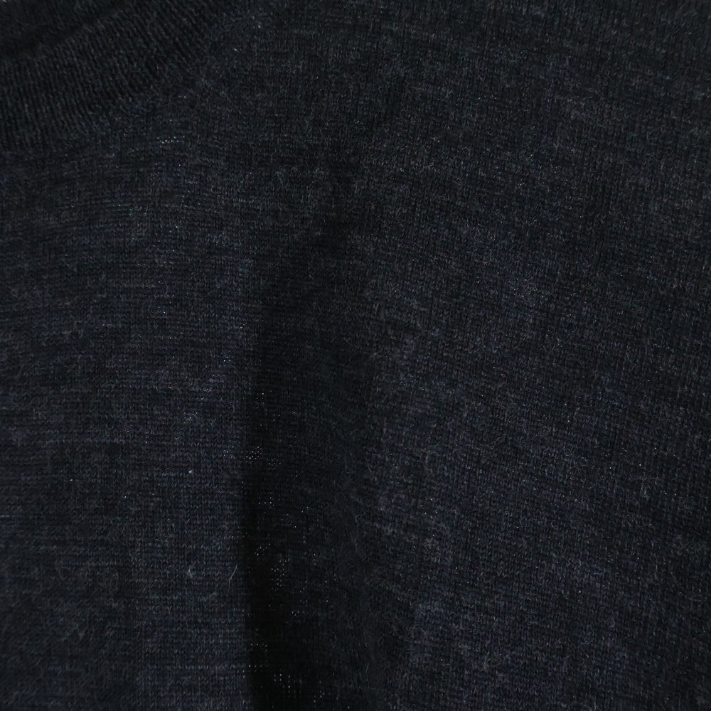 Neil Barrett(ニール バレット) 総柄 薄手ウール クルーネック長袖ニットセーター グレー PBMA253V-C1652