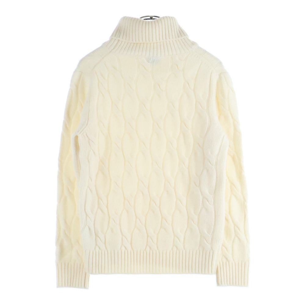 BAFY(バフィー) タートルネック ケーブルニットセーター アイボリー